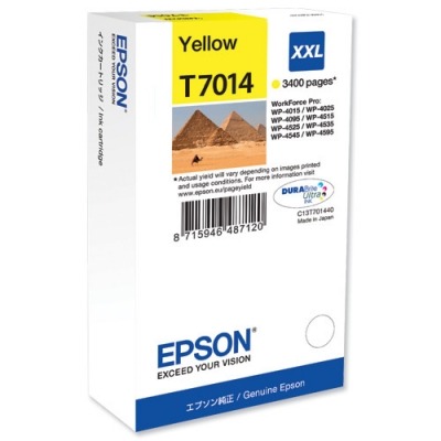 EPSON T7014 AMARILLO CARTUCHO DE TINTA ORIGINAL C13T70144010