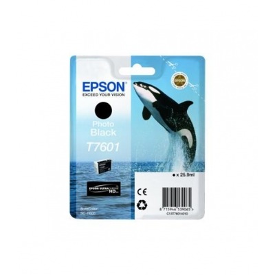EPSON T7601 NEGRO PHOTO CARTUCHO DE TINTA ORIGINAL C13T76014010
