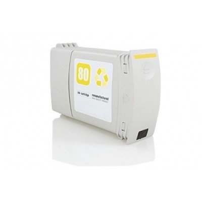 HP 80 AMARILLO CARTUCHO DE TINTA GENERICO C4848A