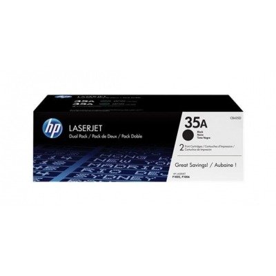 HP CB435A NEGRO CARTUCHO DE TONER ORIGINAL Nº35A (PACK 2)