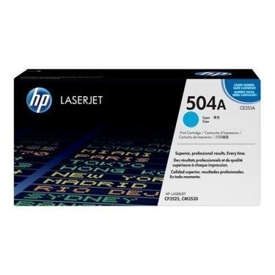 HP CE251A CYAN CARTUCHO DE TONER ORIGINAL Nº504A