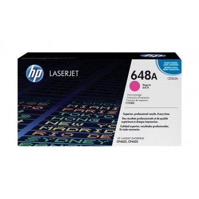 HP CE263A MAGENTA CARTUCHO DE TONER ORIGINAL Nº648A