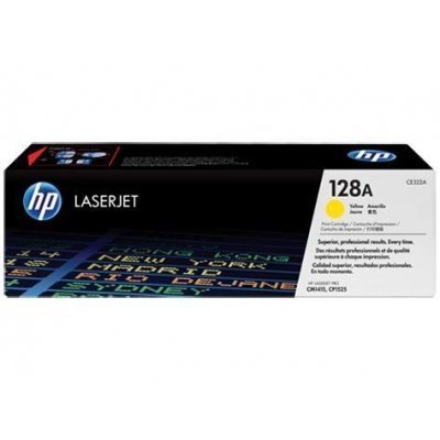 HP CE322A AMARILLO CARTUCHO DE TONER ORIGINAL Nº128A