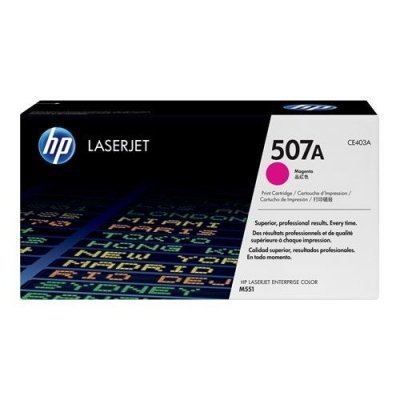 HP CE403A MAGENTA CARTUCHO DE TONER ORIGINAL Nº507A