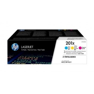 HP CF401X/CF402X/CF403X MULTIPACK ORIGINAL 3 CARTUCHOS DE TONER Nº201X