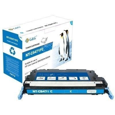 G&G HP Q6471A CYAN CARTUCHO DE TONER GENERICO Nº502A
