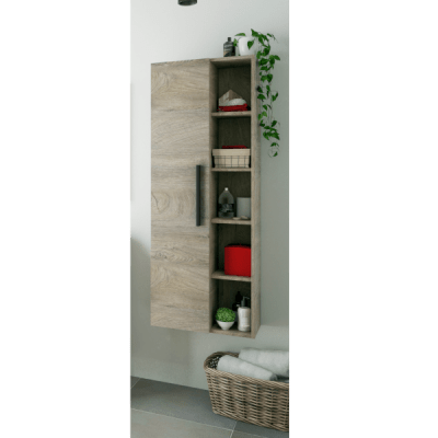 ATENEA Columna colgar 1p + Estantes