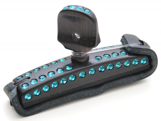 Handmade Capo With Blue Swarovski Cristals