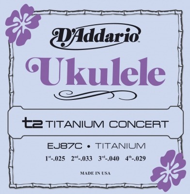 Ej87C Titanium Concert Ukulele, Tensión Normal