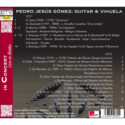 Pedro Jesús Gómez In Concert CD