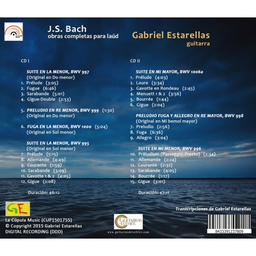 Obras Completas para Laúd de J.S. Bach