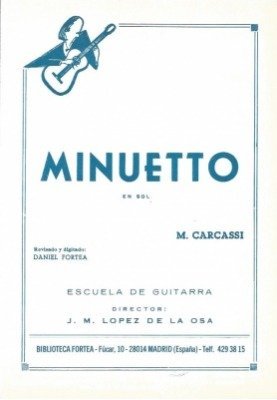 Minuetto De Carcassi