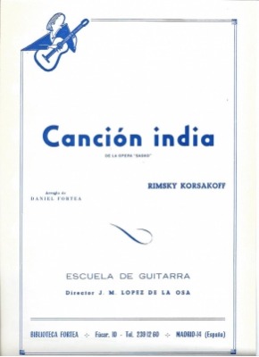 Canción India De La Ópera Sadko De Rimsky Korsakoff