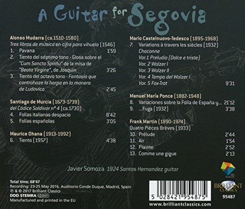 A Guitar for Segovia, Javier Somoza