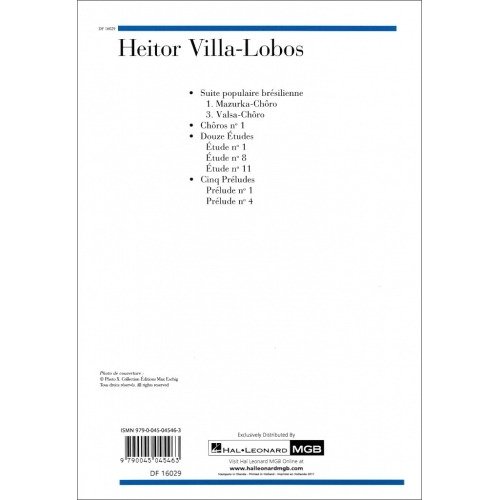 Heitor Villa-Lobos Eight pieces for guitar