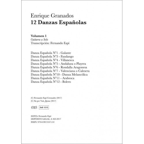 Enrique Granados 12 Danzas Españolas