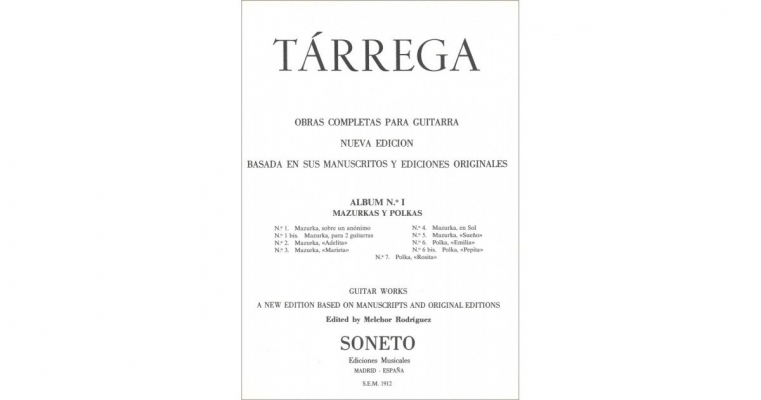 Tarrega Album N I, Mazurkas Y Polkas