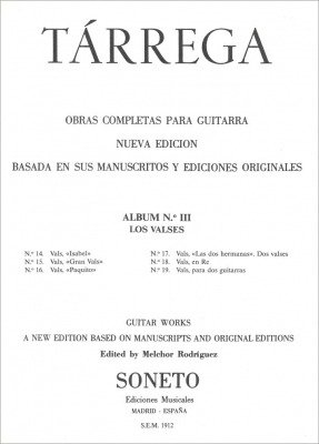 Tarrega Album N Iii, Valses