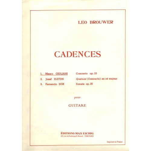 CADENCES - Leo Brouwer