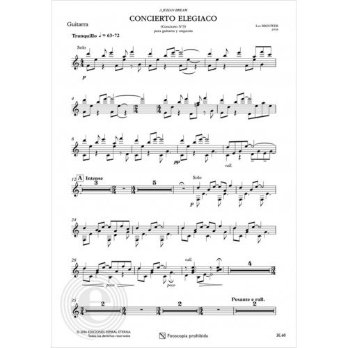 Concierto Elegiaco N 3