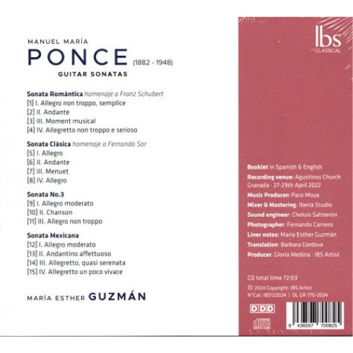 Manuel María Ponce Guitar Sonatas