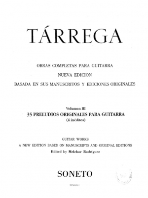 Tarrega Volumen Iii