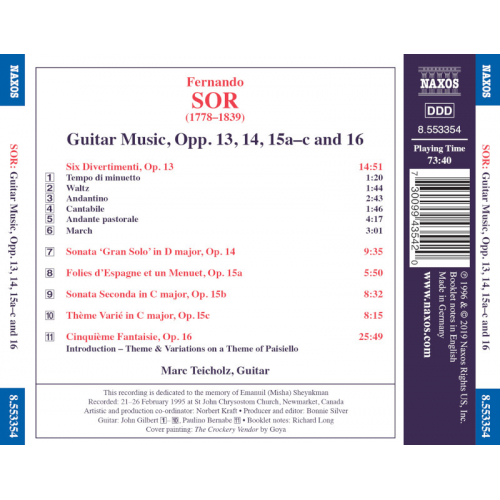 Sor - Guitar Music Opp. 13,14,15a-c and16