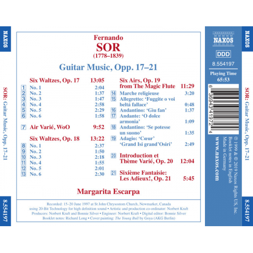 Sor - Guitar Music Opp. 17-21