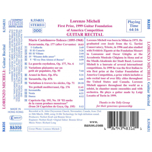 Laureate Series - Lorenzo Micheli