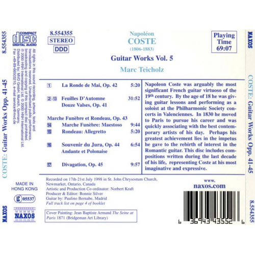 Coste: Guitar Works Opp. 41-45