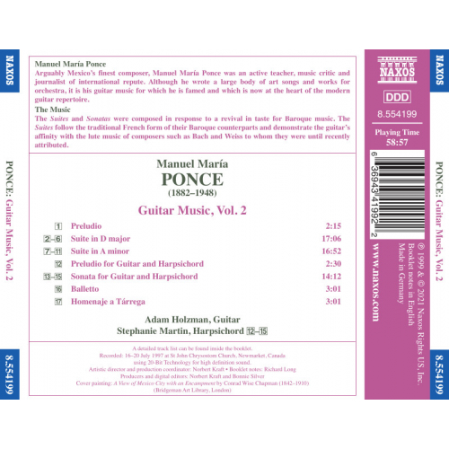 Manuel Maria Ponce: Guitar Music Vol.2