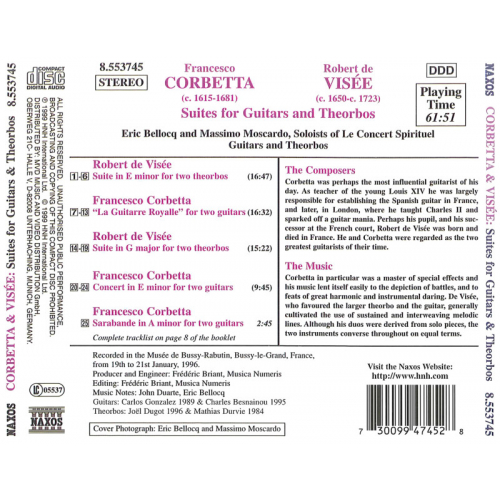 Corbetta & Visée: Suites for Guitar and Theorbos