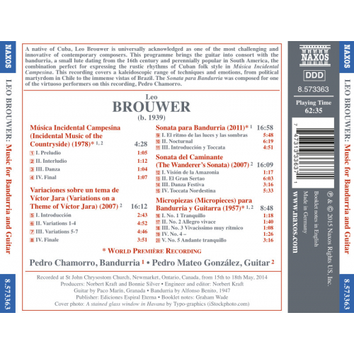 Leo Brouwer: Music for Bandurria and Guitar