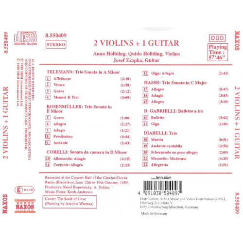 2 Violins + 1 Guitar