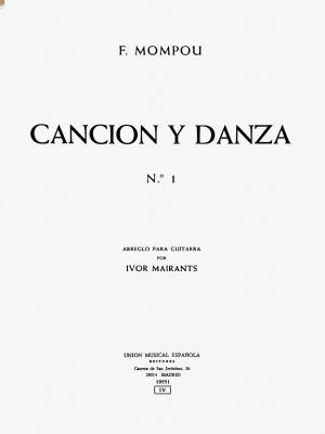 Cancion Y Danza Nº1