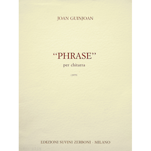 PHRASE per chitarra