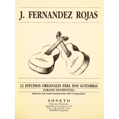 12 Estudios Originales para dos Guitarras - Grado Elemental