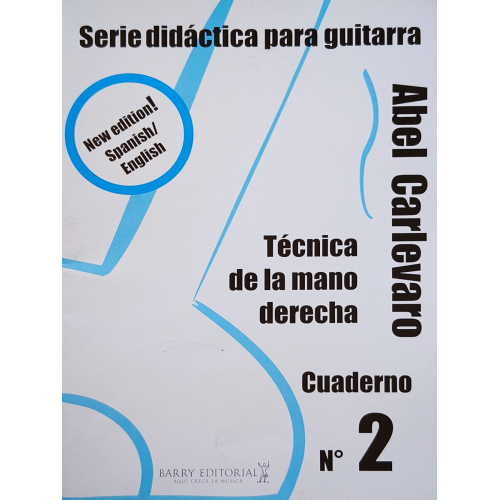 Serie didáctica para guitarra: Técnica de la mano derecha - Cuaderno 2