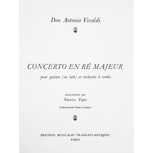 Concierto en Re Mayor para guitarra y orquesta de cuerdas