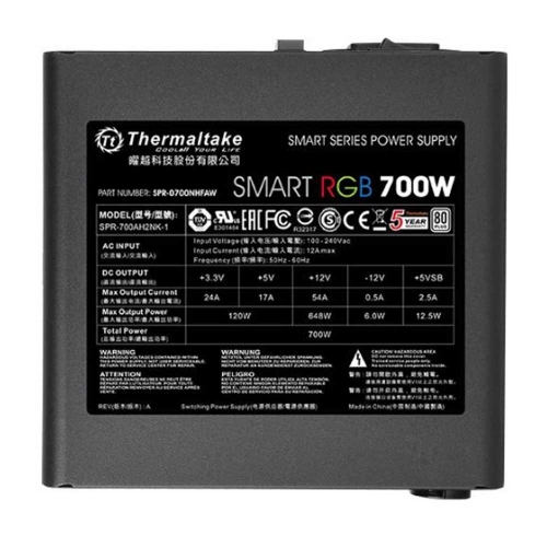 Thermaltake Smart RGB 700W 80 Plus