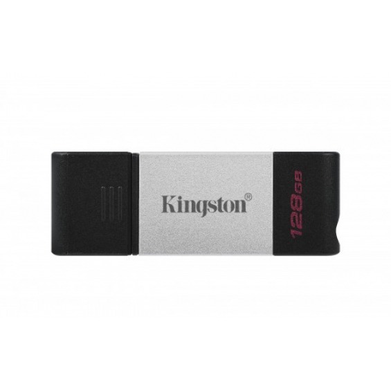 Kingston Technology DataTraveler 80 unidad flash USB 128 GB USB Tipo C 3.2 Gen 1 (3.1 Gen 1) Negro, Plata