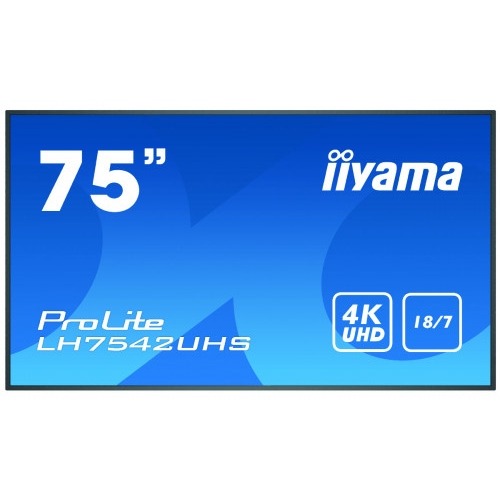 iiyama PROLITE LH7542UHS-B3 Pantalla plana para señalización digital 189,2 cm (74.5