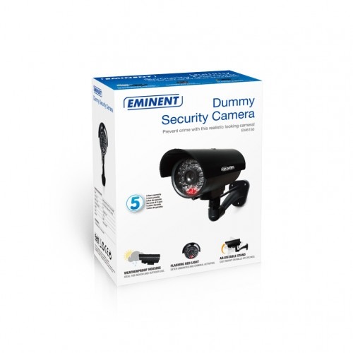 Eminent EM6150 cámara de seguridad ficticia Negro Bala