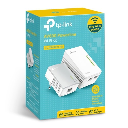 TP-LINK KIT POWERLINE WI-FI 300MBPS AV600 2-PORT TL-WPA4221 KIT