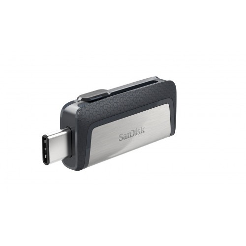 SanDisk Ultra Dual Drive USB Type-C unidad flash USB 64 GB USB Type-A / USB Type-C 3.2 Gen 1 (3.1 Gen 1) Negro, Plata