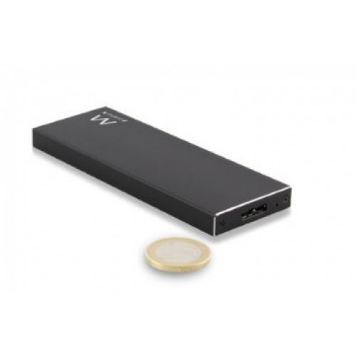Ewent EW7023 caja para disco duro externo Caja externa para unidad de estado sólido (SSD) Negro