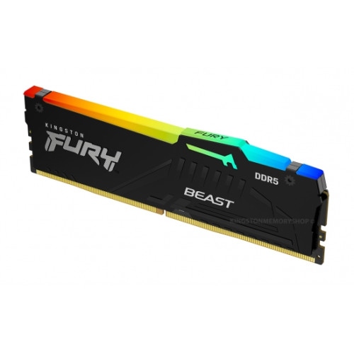 MEMORIA KINGSTON FURY BEAST RGB DDR5 64GB KIT2 5200MT/S CL4