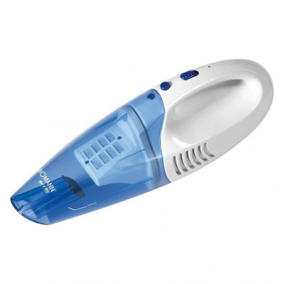 Bomann Aks 960 - Aspiradora De Mano Sin Cable, Aspirador Húmedo / Seco, Recargable, Sin Bolsa, Batería, Blanco / Azul