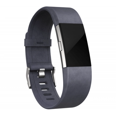Fitbit Charge 2 Indigo Leather Band Large, Blue