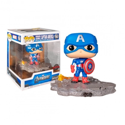 Figura FUNKO Pop Deluxe Marvel Os Vingadores Vingadores Capitão América 45076